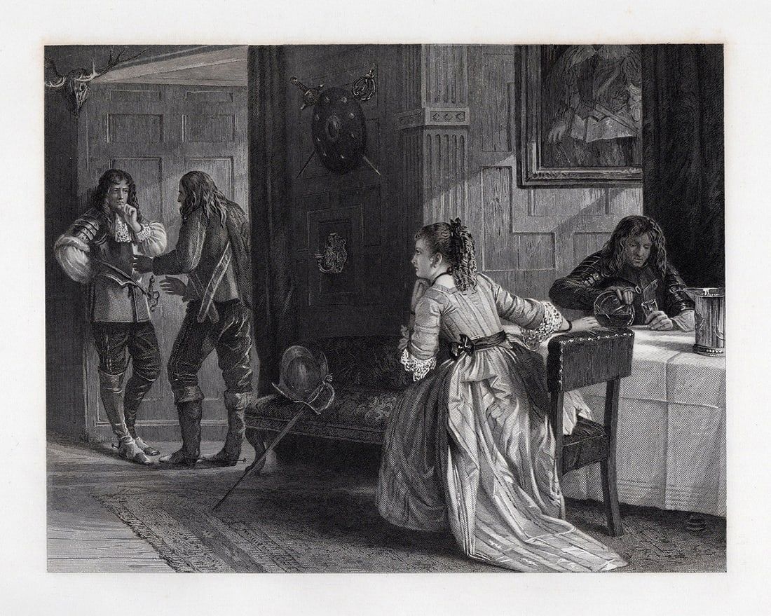 William CRAWFORD 1800s Etching Major Bellenden SIGNED Framed (1 of 3)