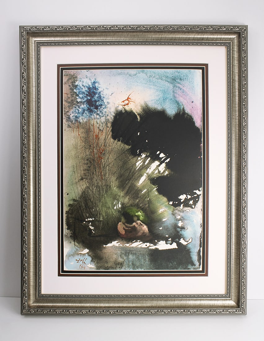 Salvador Dali Original Garden of Eden 1967 Framed Lithograph