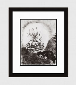 Marc Chagall 1956 Antique Biblical Print The Lord’s Promise FRAMED