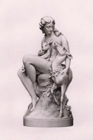 Charles Bell Birch The Fawn 1869 engraving