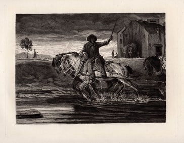 Alexandre-Gabriel Decamps (French, 1803-1860) | "Boats-Horses"