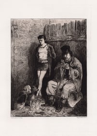 Pierre-Marie Beyle Permission Refused 1870 etching