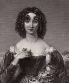 1800s HENRY HOWARD Antique Engraver The Flower Basket FRAMED SIGNED