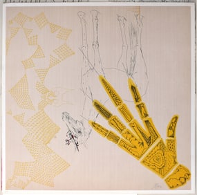 Joan Ponc 1971 Lithograph Diabloica III Signed Numbered