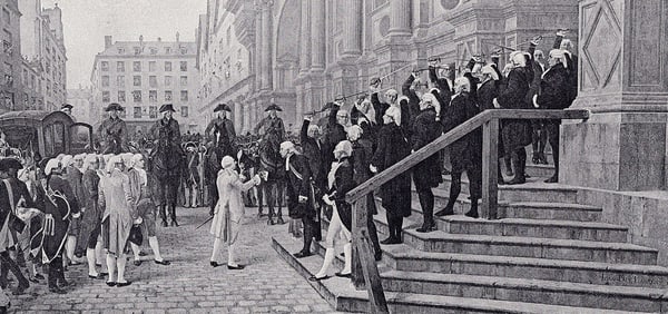 Jean-Paul Laurens 1800s Antique Print The Oath of Steel Framed