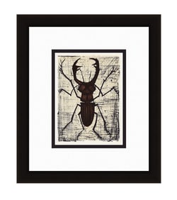 Bernard Buffet Stag Beetle 1967 lithograph