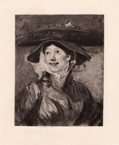 1886 William Hogarth A Shrimp Girl etching signed