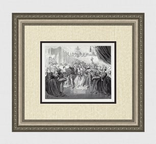 Gustave Dore Cinderella II 1880 Wood Engraving Signed