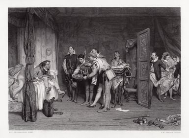 Sir William Quiller Orchardson Christopher Sly, Taming of the Shrew 1867 engraving