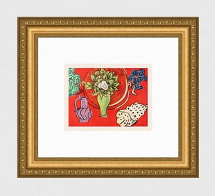 Henri Matisse Red Magnolia Still Life (Nature Morte Rouge Au Magnolia) print signed