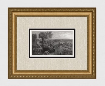 Peter Paul Rubens Landscape 1834 Engraving Signed