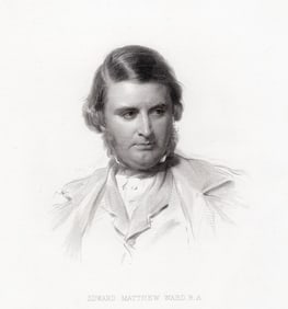 George Richmond Edward Matthew Ward, R. A. 1879 engraving