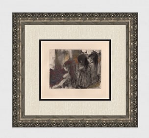 Edgar DEGAS 1938 Limited Edition Trois Filles Etching Framed