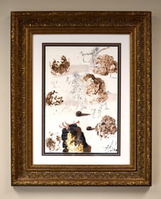 1967 Salvador Dali Jehoshaphat Original Biblia Sacra Framed Lithograph