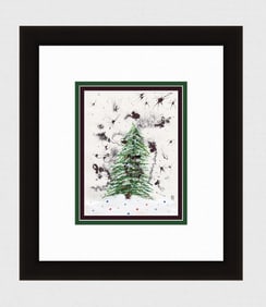 Patrick Mcdowell Original Hand Signed Painting Winter Wonderland Framed COA