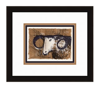 Bernard Buffet The Ram 1967 lithograph
