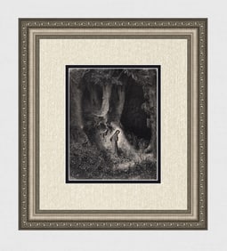 Gustave Dore Spiritual Darkness (Dante's Divine Comedy Enferno) c. 1880 Woodcut