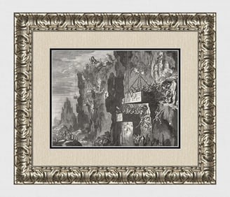 1747 Monumental Engraving Jan Luyken Herod's Soldiers in Baskets Framed