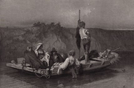 1875 Ernest Hebert The Malaria print signed