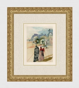 1960 Salvador Dali Avarice and Prodigality Authentic Woodcut Signed