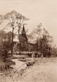 1899 Percy Robertson Shere etching signed
