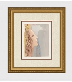 1960 Salvador Dali Beauty Authentic Woodcut