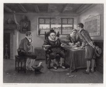 George Henry Boughton (Anglo-American, 1833 - 1905) | The Judgement of Wouter van Twiller