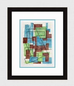 Mathis Original Gouache Opposites Framed Swiss