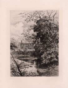 Alfred Louis Brunet Debaines Bolton Priory 1882 etching