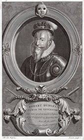 Adriaen van der Werff 1697 Engraving Robert Dudley Framed