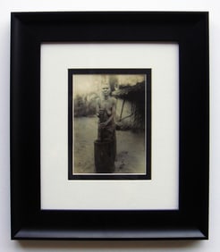 Tribal Woman Liberia photo 1906 framed