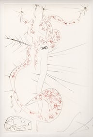 Salvador Dali Tristan Etching Signed Limited Framed