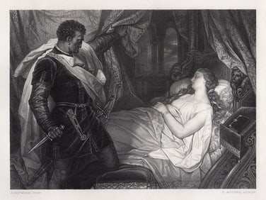 Heinrich Hofmann Othello 1879 engraving