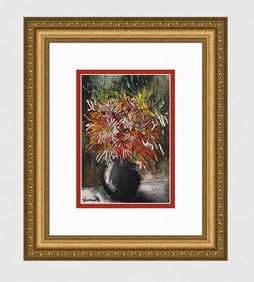 1958 Maurice de Vlaminck Les Reines-Marguerites lithograph signed