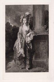 Thomas Gainsborough The Hon. Mrs. Graham 1880 Etching