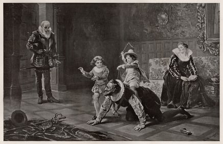 Robert Hillingford Antique Print Henry the Great & His Children FRAMED