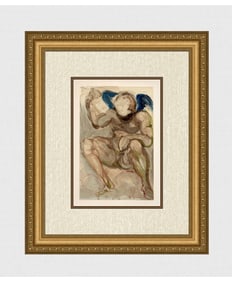 1960 Salvador Dali Envy Authentic Woodcut