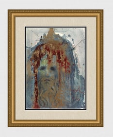 Dali Original 1967 Biblia Sacra Christ Lithograph Framed