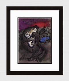 1956 Marc Chagall Lithograph Jeremiahs Lamentations Framed