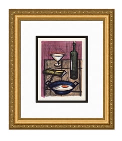 Bernard Buffet Still Life with a Fried Egg 1967 lithograph