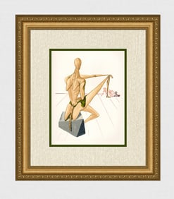 1960 Salvador Dali Minos Authentic Woodcut