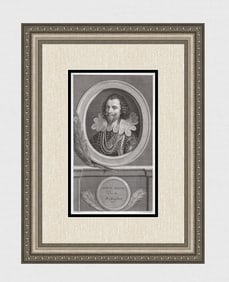 Adriaen van der Werff 1697 Engraving George Villiers Framed