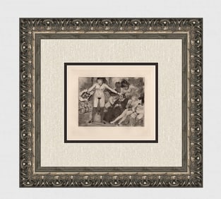 Edgar DEGAS 1935 Limited Edition La Fete de la Patronne Etching Framed
