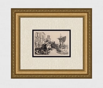 1800s REMBRANDT B111 The Ship of Fortune DURAND
