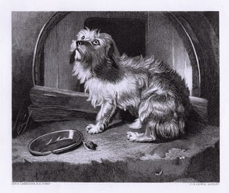 Sir Edwin Henry Landseer There's No Place Like Home 1878 engraving