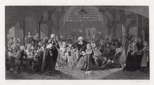 William Fisk The Old Noblesse in the Conciergerie 1879 engraving