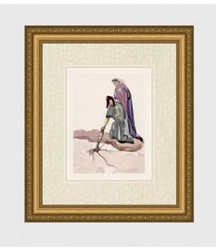 1960 Salvador Dali Homeland Authentic Woodcut