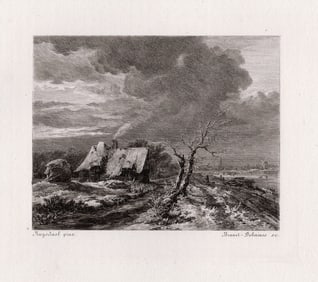 1874 Jacob Isaackszoon van Ruisdael Winter Landscape with a View of the Amstel River and Amsterdam