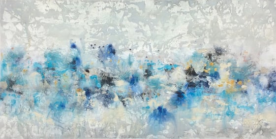 Alexys Henry Original Painting Ethereal Skyline 60 x 30 inches