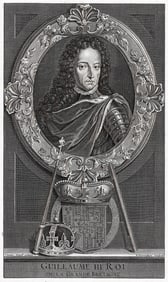 Adriaen van der Werff 1697 Engraving  King William III Framed